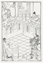 Banqueting scene, about 1600